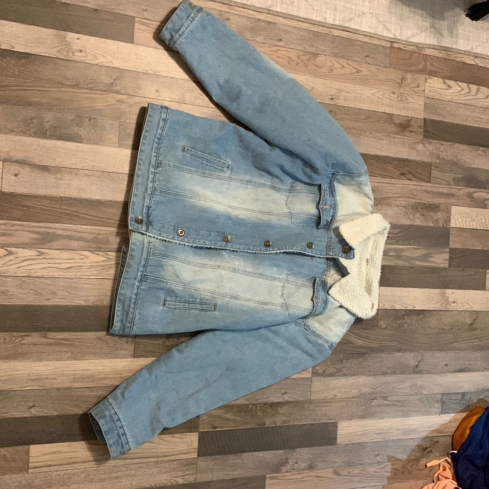 jean jacket with sherpa lining